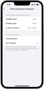 To turn off the purchase restrictions from the App Store.